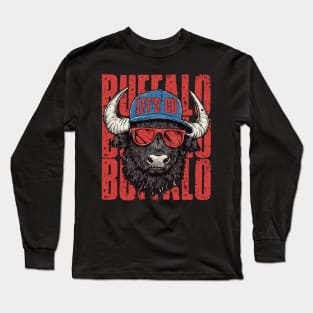 Let's Go Buffalo New York Buffalo Sports Fan Buffalo Long Sleeve T-Shirt